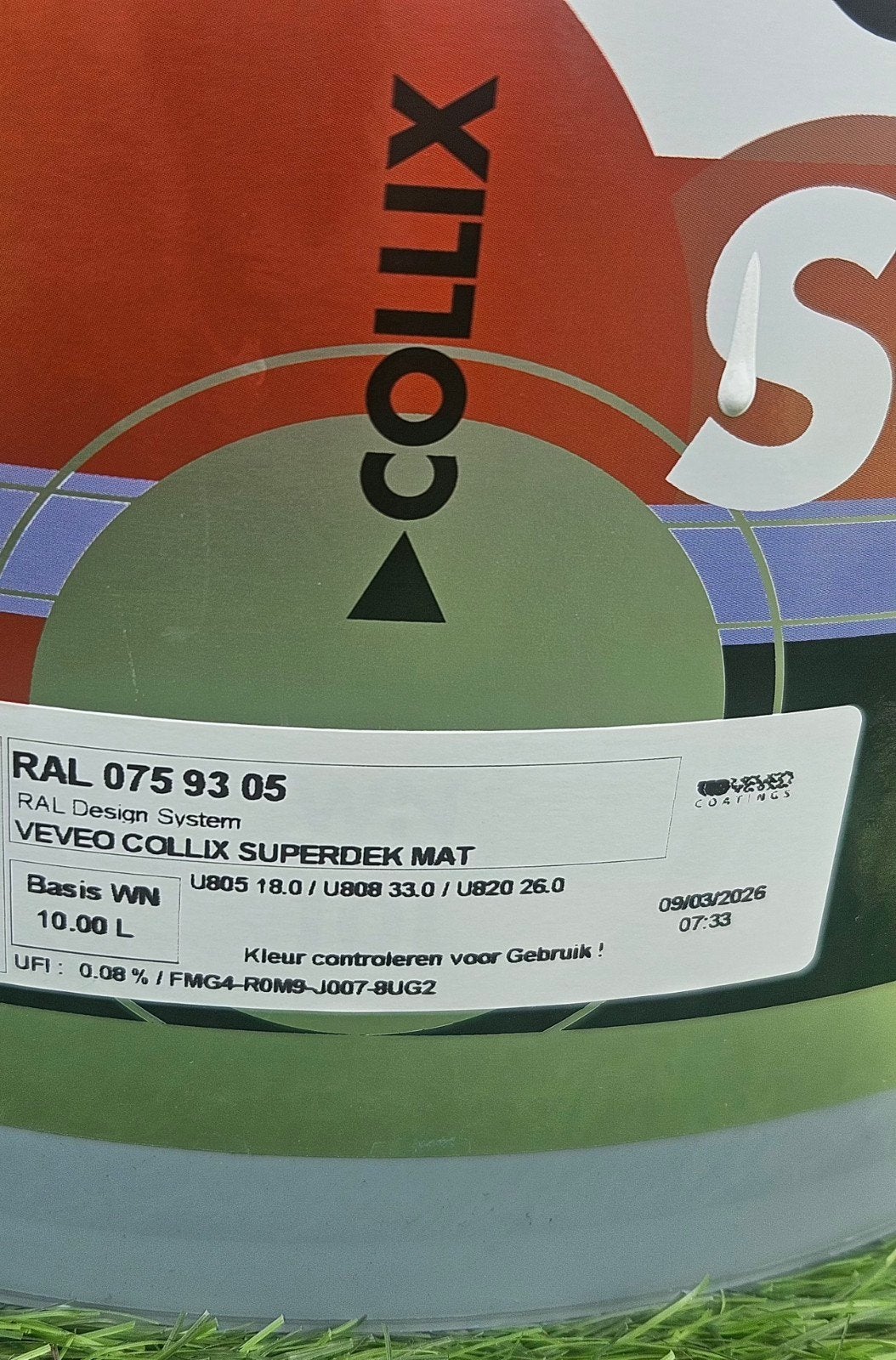 VEVEO Superdek Latex Verf  - 10 Liter, Ophalen, Overige kleuren, Nieuw, Verf