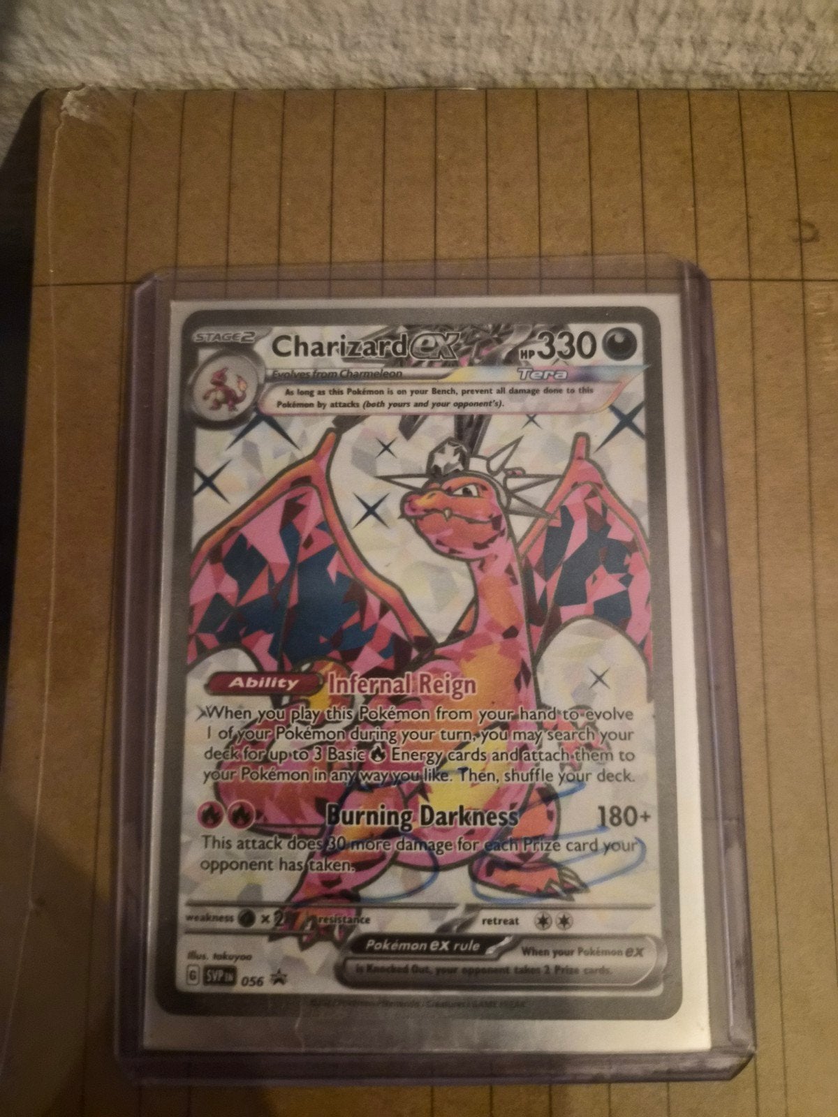 Zeldzame Charizard Pokémon kaarten - EX en Radiant, Ophalen of Verzenden, Zo goed als nieuw, Meerdere kaarten, Foil