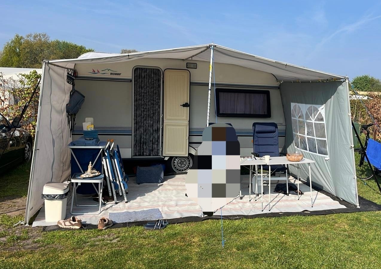 Eurotrail Luifel Caravan Omloopmaat 780-820 met Zijstuk, Caravans en Kamperen, Ophalen