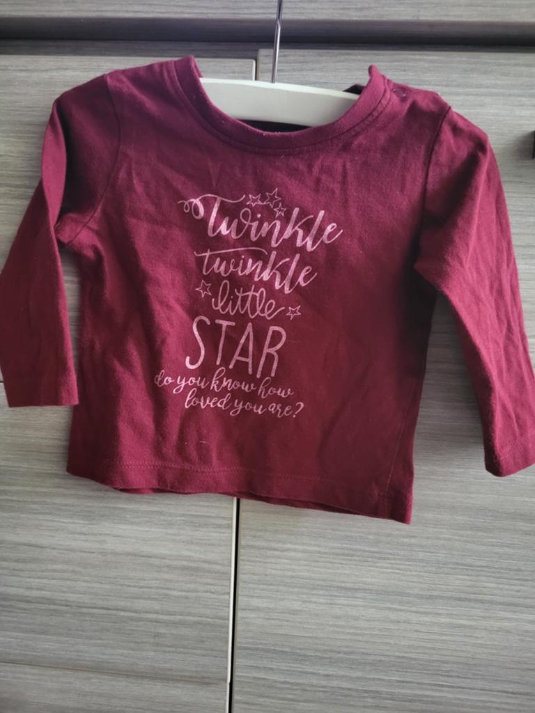 Primark Longsleeve maat 68 - Twinkle Twinkle Little Star, Kinderen en Baby's, Babykleding | Maat 68, Meisje, Ophalen of Verzenden