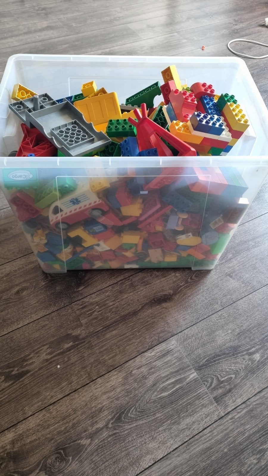 Grote bak vol Duplo, Kinderen en Baby's, Ophalen, Gebruikt, Inclusief extra onderdelen, Duplo