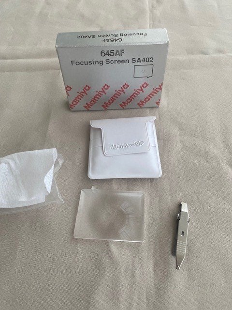 Mamiya focusing screen voor 645AF, Ophalen of Verzenden, Zo goed als nieuw, 50 tot 60 mm, Overige typen