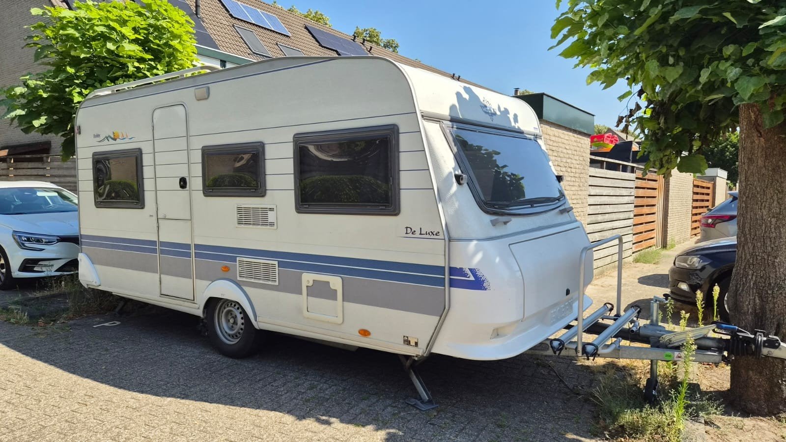 caravan Hobby 450 Deluxe, Koelkast, Rondzit, Hobby, Dwarsbed