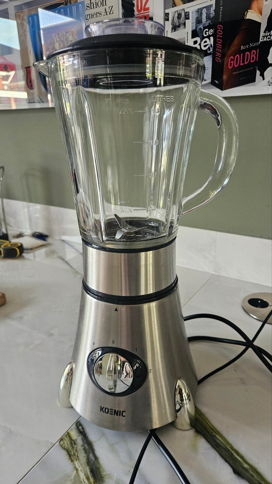 Koenic Blender met Glazen Kan - Zo goed als nieuw, Ophalen, Gebruikt, Blender