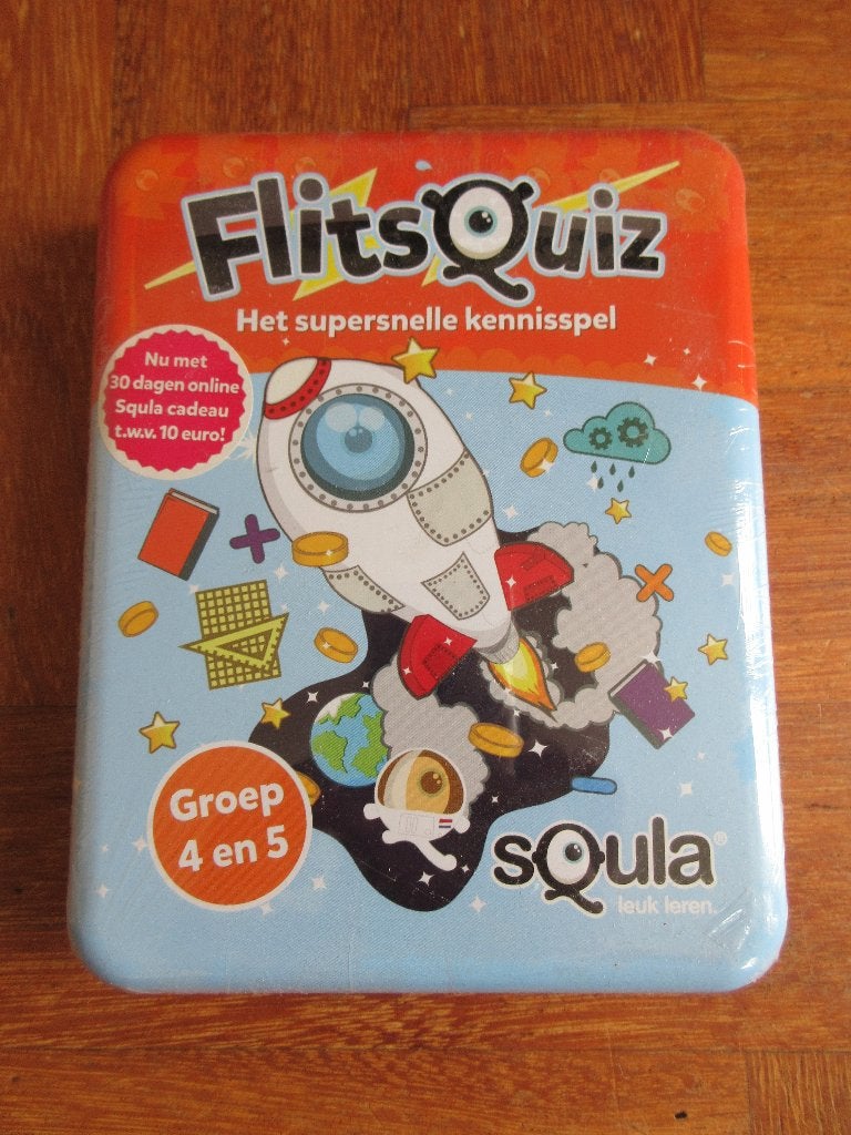 Squla : FlitsQuiz groep 4 en 5 (nieuw in folie ), Ophalen of Verzenden, Nieuw, Puzzelen