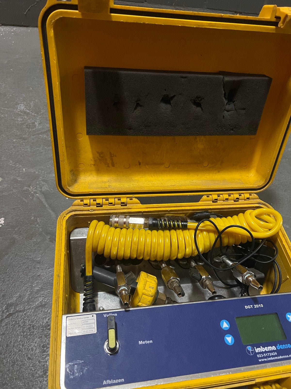 Imbema Denso DGT 2010 Druktestapparaat, Gebruikt, 10 bar of meer, Ophalen of Verzenden, Minder dan 200 liter/min