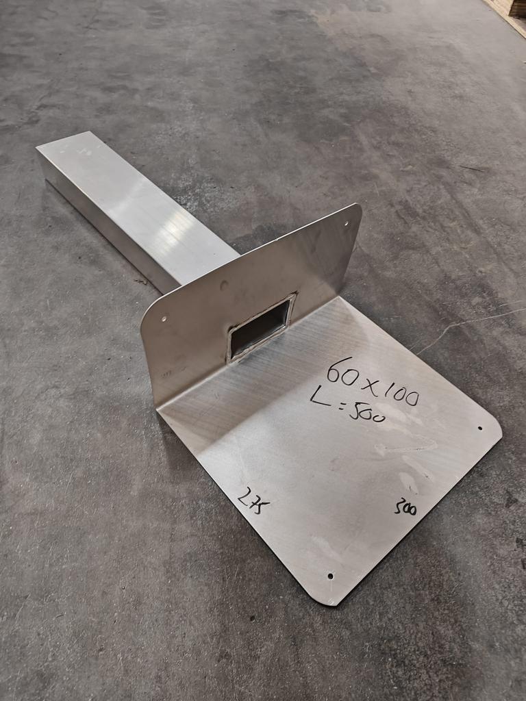 Aluminium kiezelbak 60x100mm (42x), Ophalen of Verzenden, Nieuw