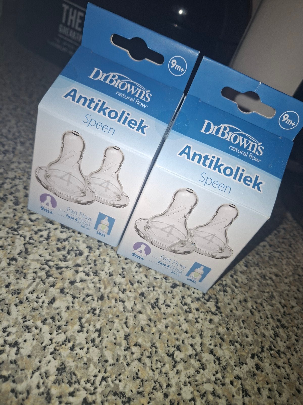 Dr. Brown's Antikoliek Spenen - Fase 4 (9m+) - 2 stuks, Ophalen of Verzenden, Nieuw, Speen, Dr. Brown's