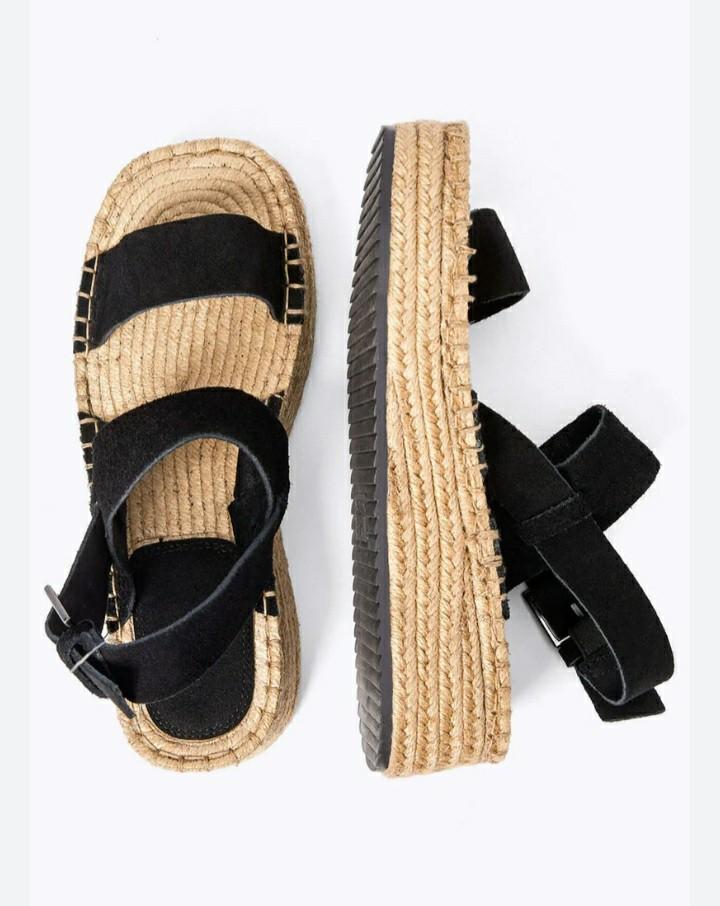 Nieuwe OYSHO Ibiza stijl espadrilles met leren banden, mt 40, Ophalen of Verzenden