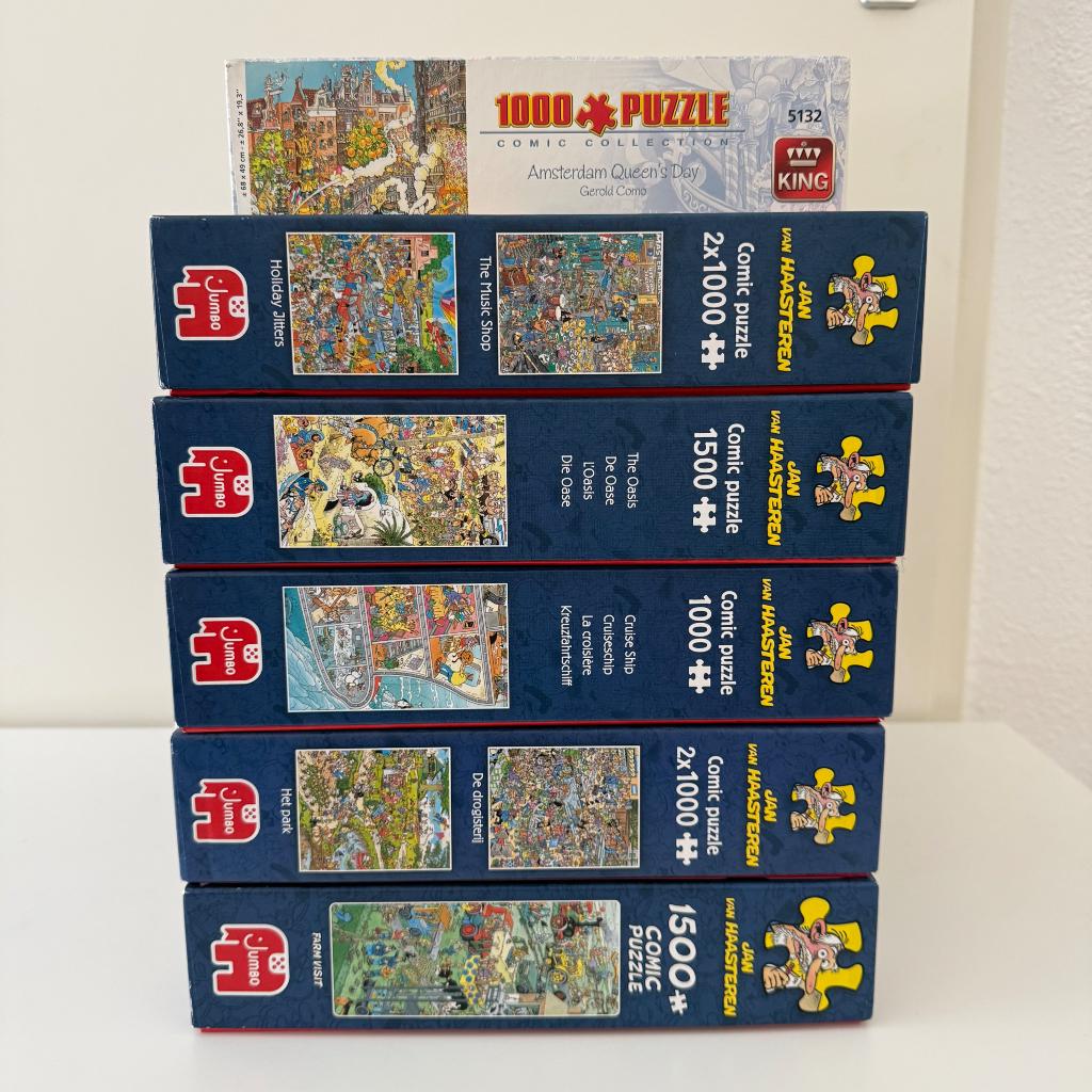 6x Puzzels JvH, Hobby en Vrije tijd, Denksport en Puzzels, Ophalen, 500 t/m 1500 stukjes, Zo goed als nieuw, Legpuzzel
