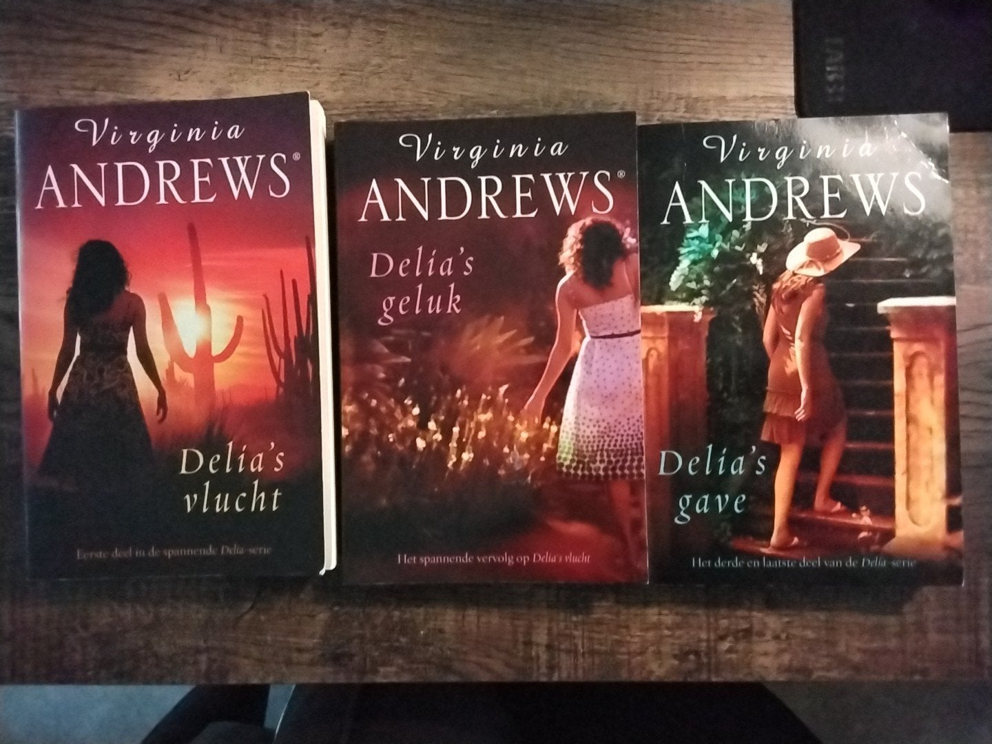 Virginia Andrews - Delia serie (3 boeken), Ophalen of Verzenden, Gelezen, Virginia Andrews, Nederland