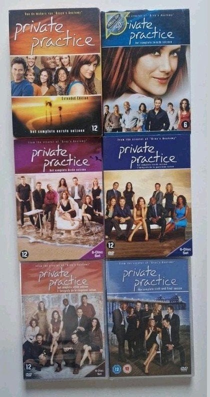 Private Practice - Seizoenen 1 t/m 6 (4, 5 en 6 nog in seal), Engels, Ophalen of Verzenden, Zo goed als nieuw, Vanaf 12 jaar