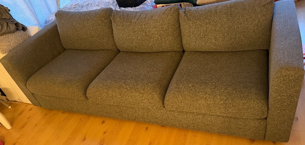 Bank vimle 3 personen, Ophalen, Gebruikt, Driepersoons, 75 tot 100 cm