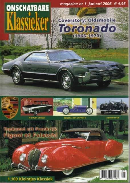 OK 1 2006 : Oldsmobile Toronado - Triumph Vitesse - Bugatti, Ophalen of Verzenden, Gelezen, Algemeen