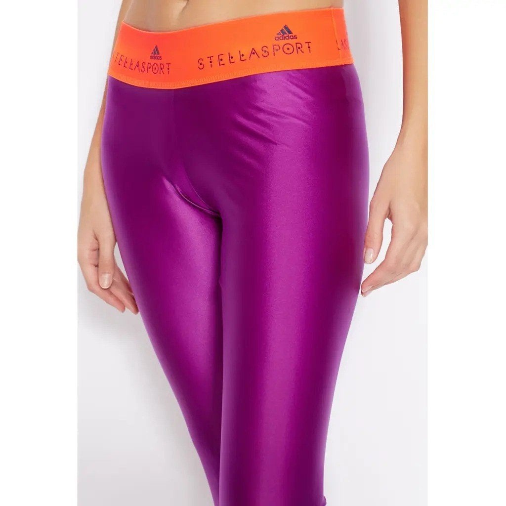 Adidas Stella McCartney Sport Disco Leggings, Paars, maat S, Paars, Maat 36 (S), Verzenden, Adidas