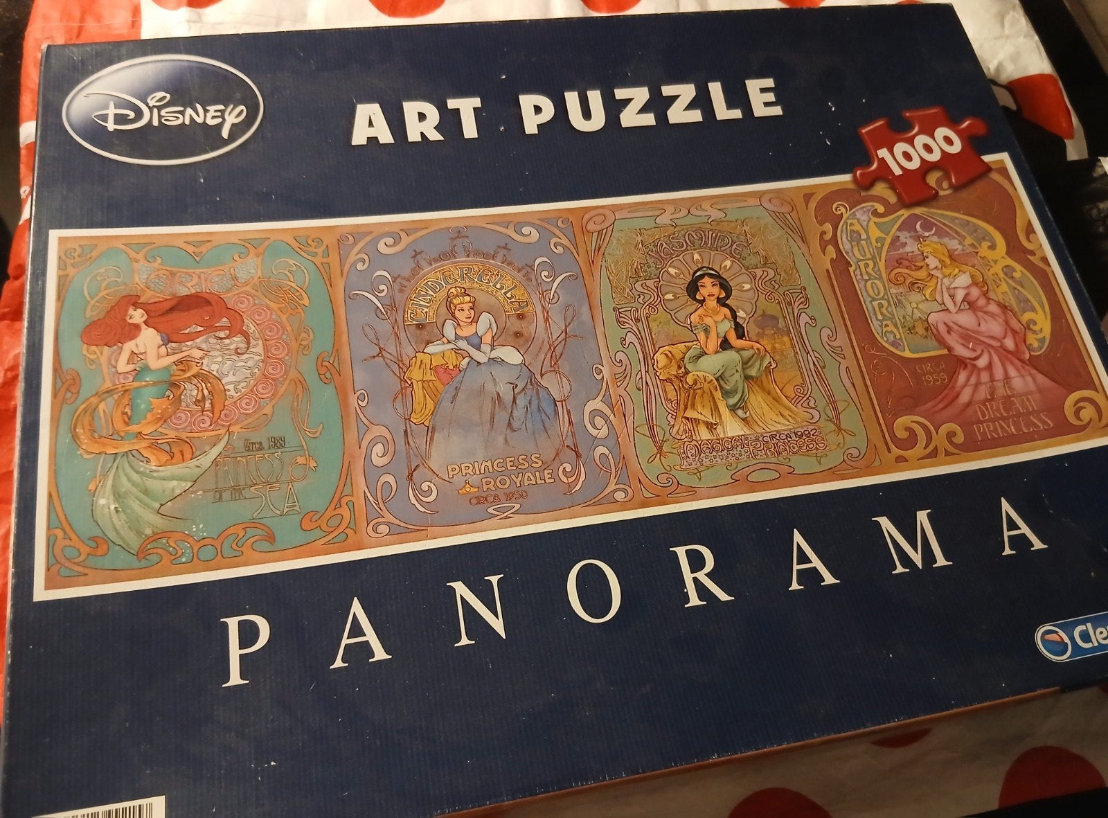 Disney Art Puzzle Panorama 1000 stukjes - Prinsessen, Ophalen of Verzenden, Gebruikt
