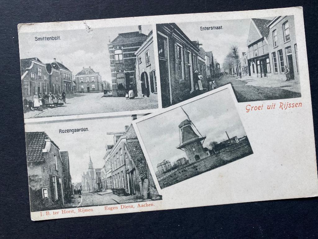 Oude ansichtkaart Rijssen (1905), Verzamelen, Ophalen of Verzenden, Voor 1920, Gelopen, Overijssel
