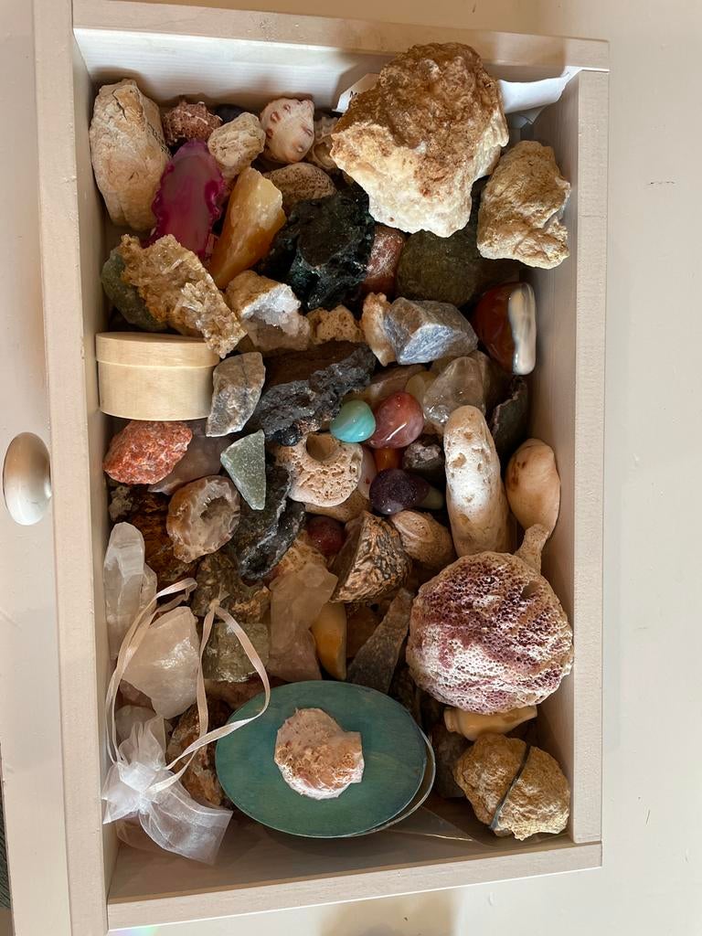 Verzameling stenen en mineralen, Verzamelen, Mineralen en Fossielen, Ophalen, Mineraal