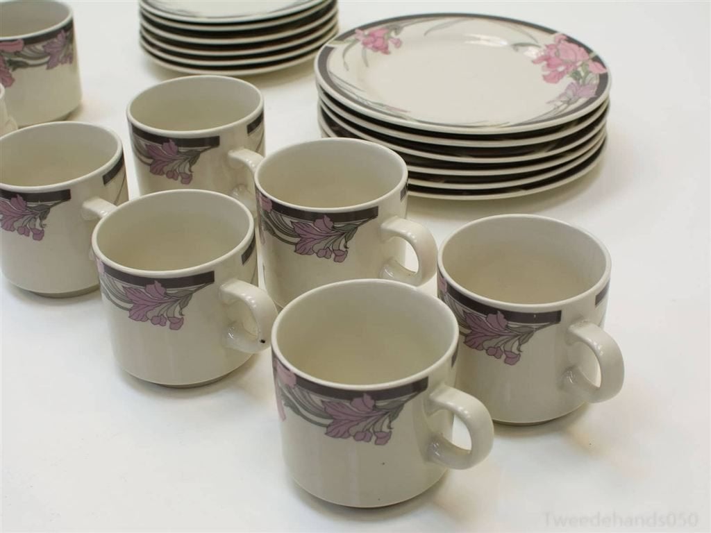 Kun Lun thee/koffie servies 93697, Gebruikt, Ophalen of Verzenden, Bord(en), Overige stijlen