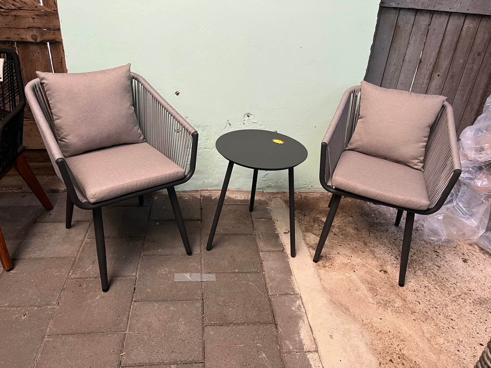 MOET WEG!! Balkon setje nu €250 was €599!!, Tuin en Terras, Ophalen, Nieuw, 2 zitplaatsen