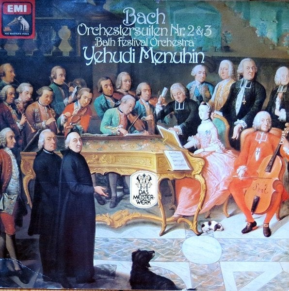 LP - BACH - Orchestersuiten - Yehudi Menuhin, viool, Overige typen, Inclusief binnenhoes, Ophalen of Verzenden, Zo goed als nieuw