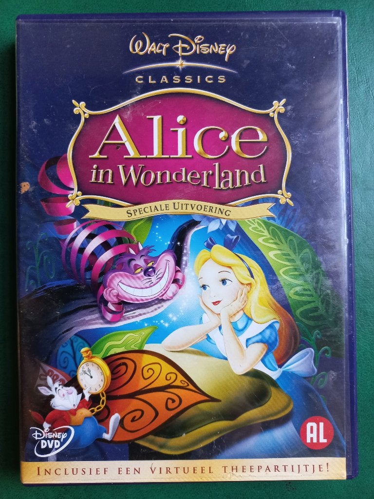 Alice in Wonderland (1951) DISNEY, Cd's en Dvd's, Dvd's | Tekenfilms en Animatie, Nederlands, Tekenfilm, Nederlands, Ophalen of Verzenden