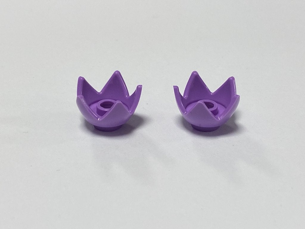 Partij Lego 2x nieuwe kroon / bloem in diverse kleuren, Overige thema's, Lego, Nieuw, Ophalen of Verzenden