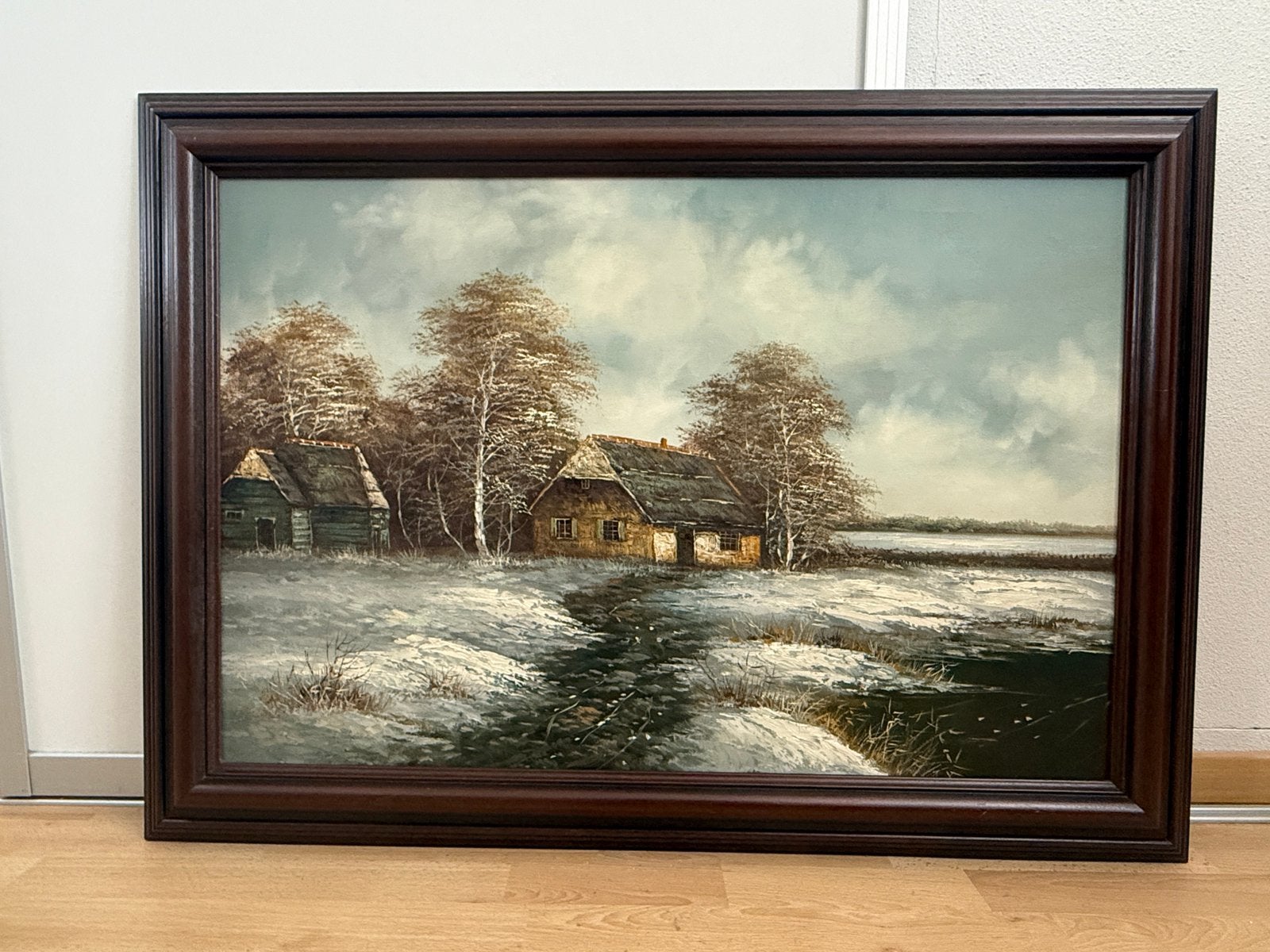 Winters schilderij, Ophalen
