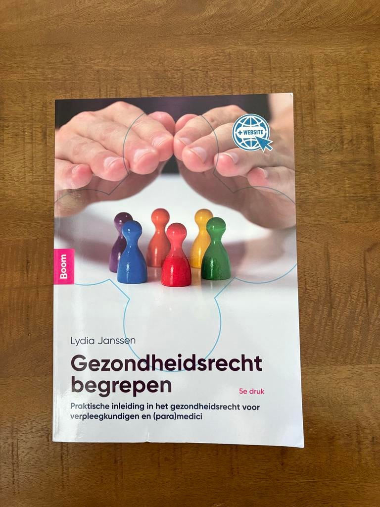 Gezondheidsrecht begrepen - Lydia Janssen (5e druk), Ophalen, Gamma, Zo goed als nieuw, HBO