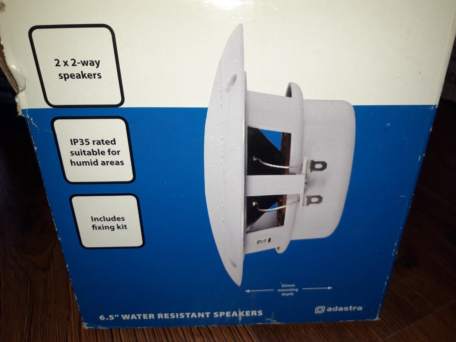 Adastra 6.5" Waterbestendige Inbouw Speakers - (zwart), Audio, Tv en Foto, Luidsprekers, Overige merken, Overige typen, Nieuw