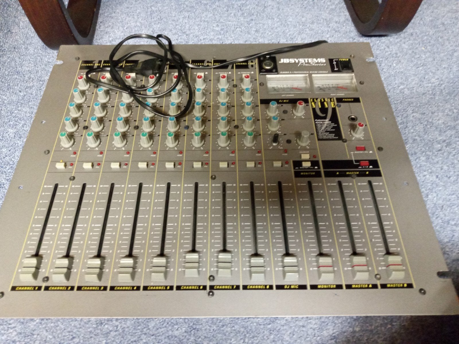 JB Systems Classic Nine Pro Series DJ Mixer, Ophalen, Gebruikt, 5 tot 10 kanalen, Microfooningang