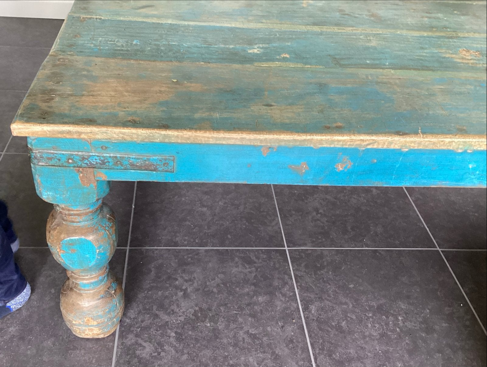 Grote Authentieke Antieke Indiase Salontafel, Ophalen