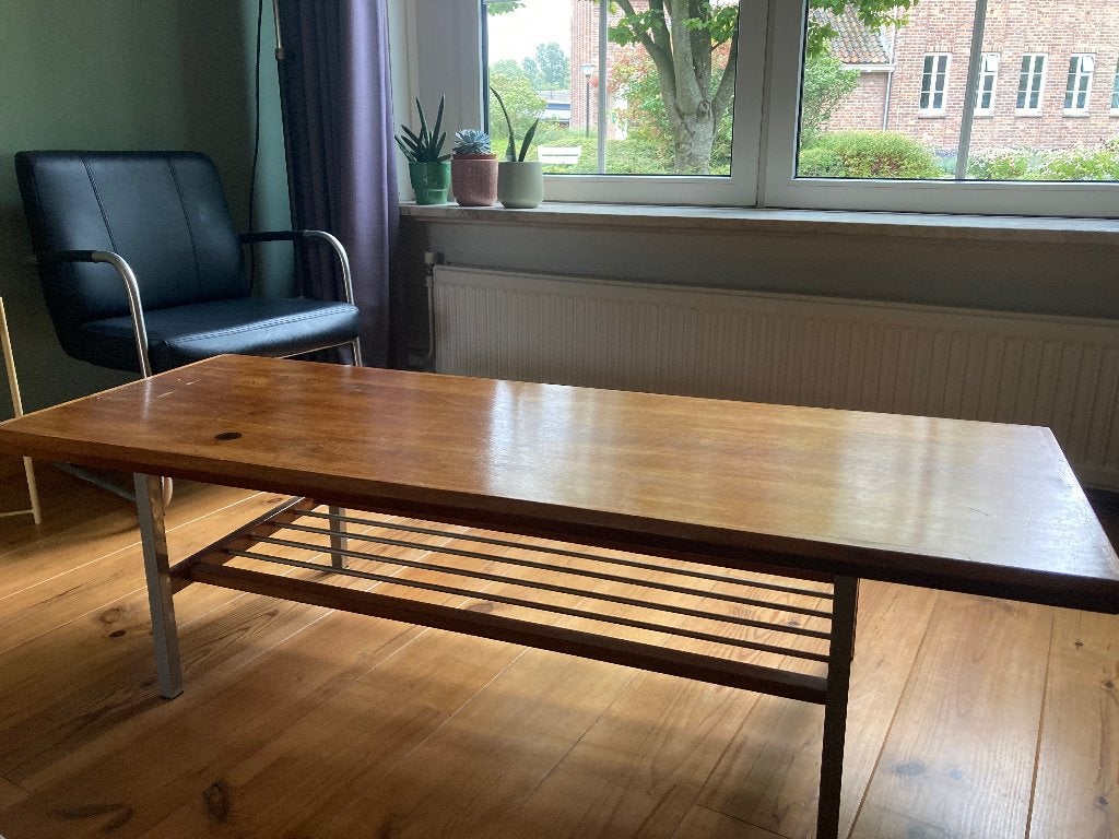 Vintage salontafel, Ophalen, Gebruikt, 50 tot 100 cm, 150 tot 200 cm