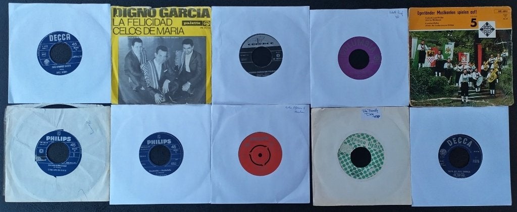 Set 2: 10 singles jaren 60, Gebruikt, 7 inch, Pop, Overige typen