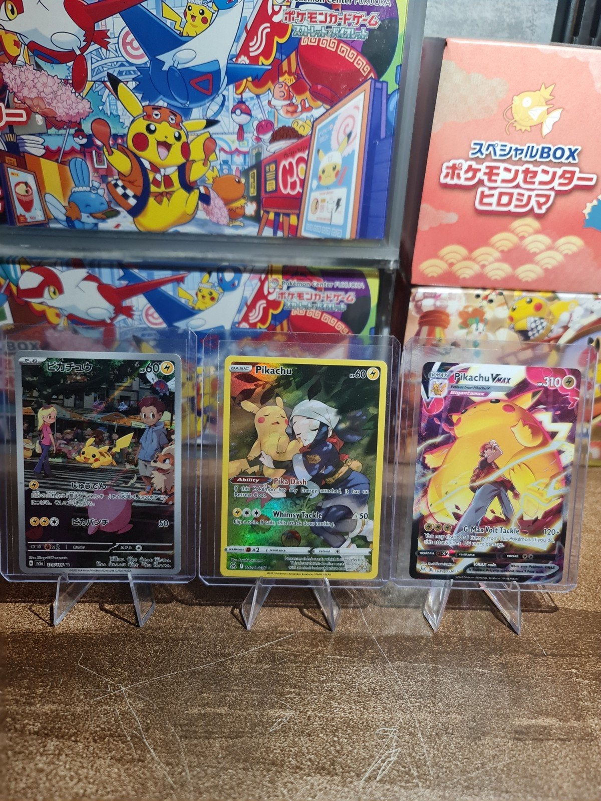 Pikachu Pokémon kaarten, Ophalen of Verzenden, Zo goed als nieuw, Meerdere kaarten