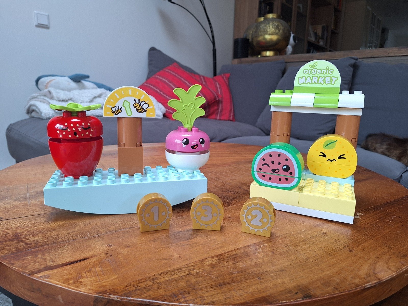 Lego Duplo Biologische Markt (10983), Overige thema's, Ophalen of Verzenden, Zo goed als nieuw, Compleet
