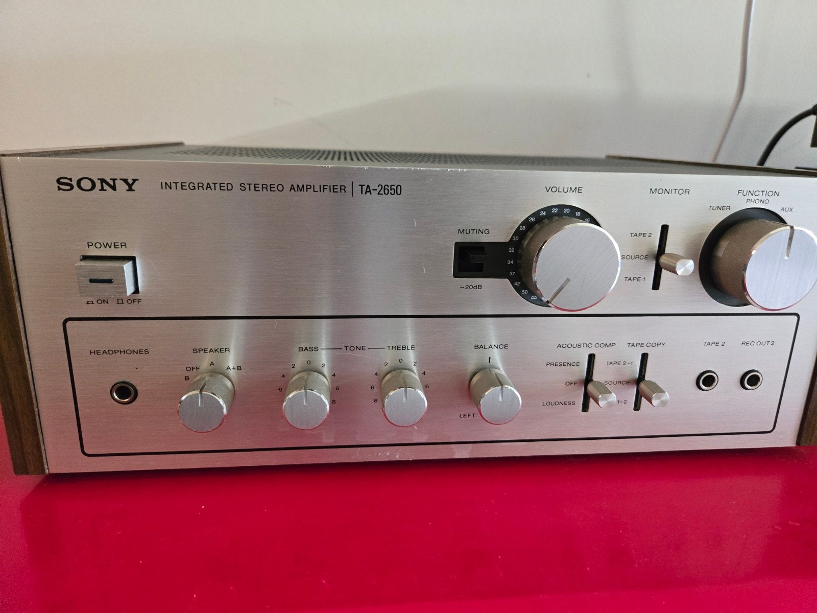Sony TA-2650 Vintage Versterker - Goede Conditie, Ophalen of Verzenden