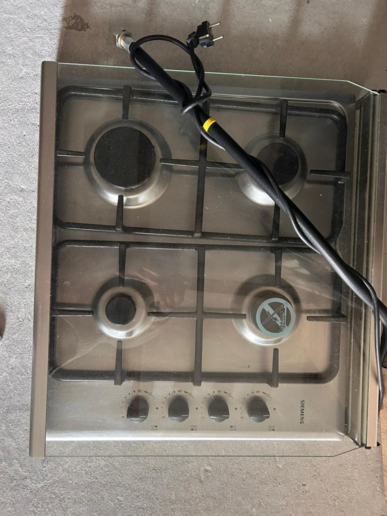 Siemens gas kookplaat, Witgoed en Apparatuur, Kookplaten, Ophalen, Inbouw, Gas, 4 kookzones