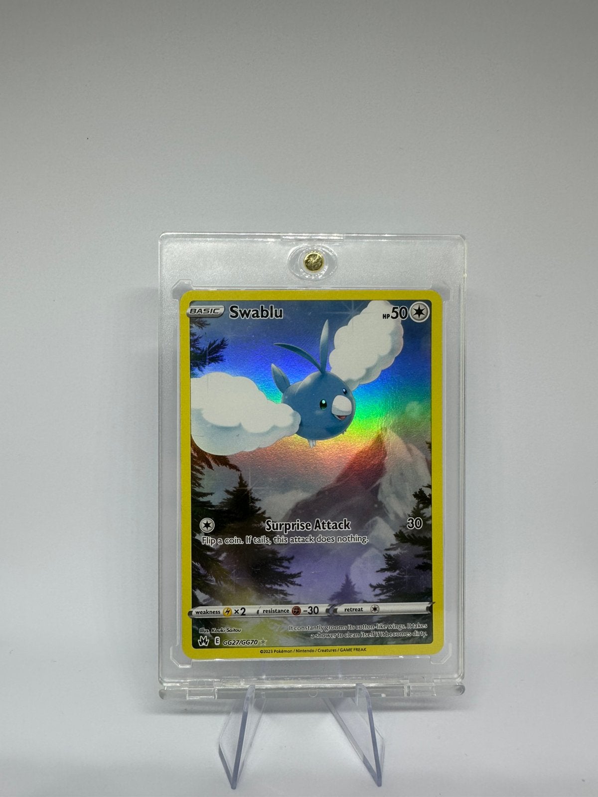 Swablu GG27/GG70 Holo Crown Zenith Galarian Gallery Pokemon, Ophalen of Verzenden, Zo goed als nieuw