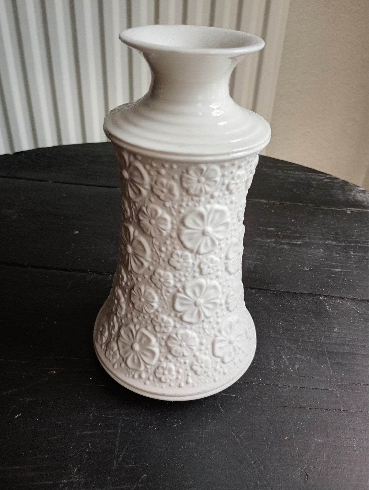 Vintage Schumann Arzberg Bavaria vaas met bloemmotief, Ophalen of Verzenden