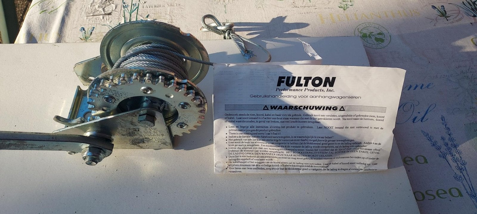 Fulton handlier T 900 lbs, Ophalen, Zo goed als nieuw