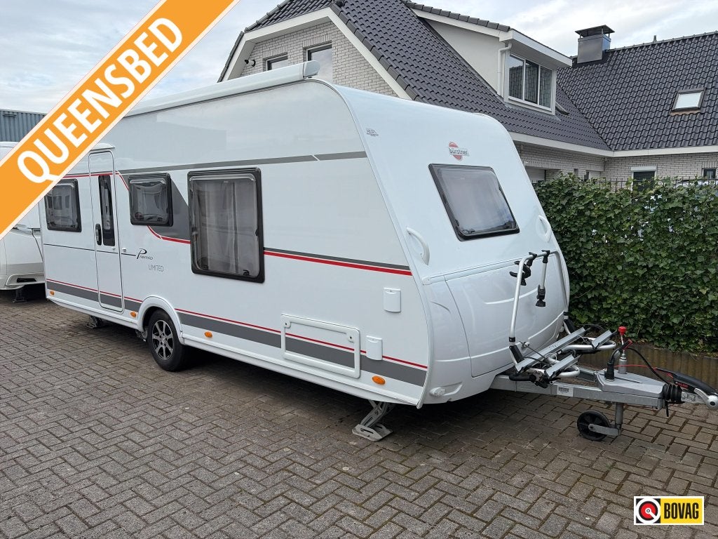 Bürstner Premio Limited 490 TS Mover/Fietsdrager/Lu, Caravans en Kamperen, Caravans, Standaardzit, Schokbreker, Bedrijf, Bürstner