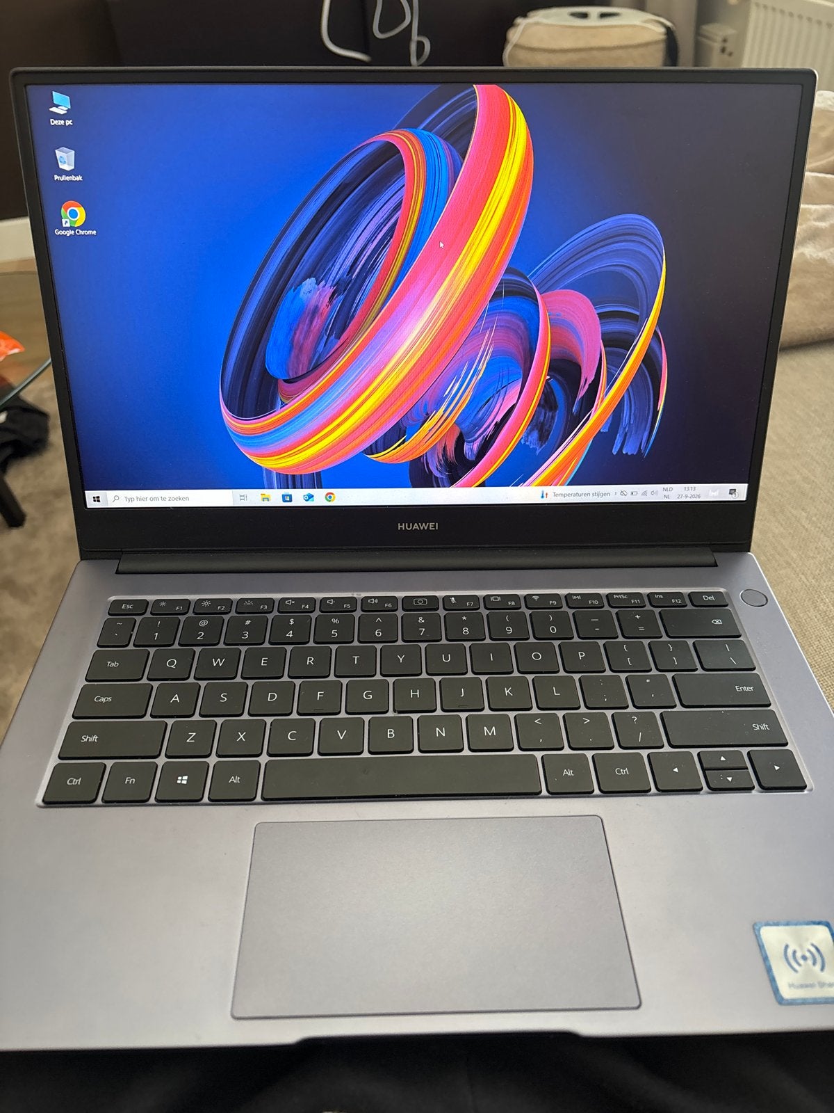 Huawei MateBook D 14 - Zo goed als nieuw, Ophalen, Qwerty, 8 GB, 14 inch