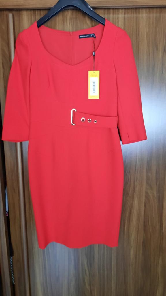 Karen Millen rode jurk maat 12/40 nieuw, Ophalen of Verzenden
