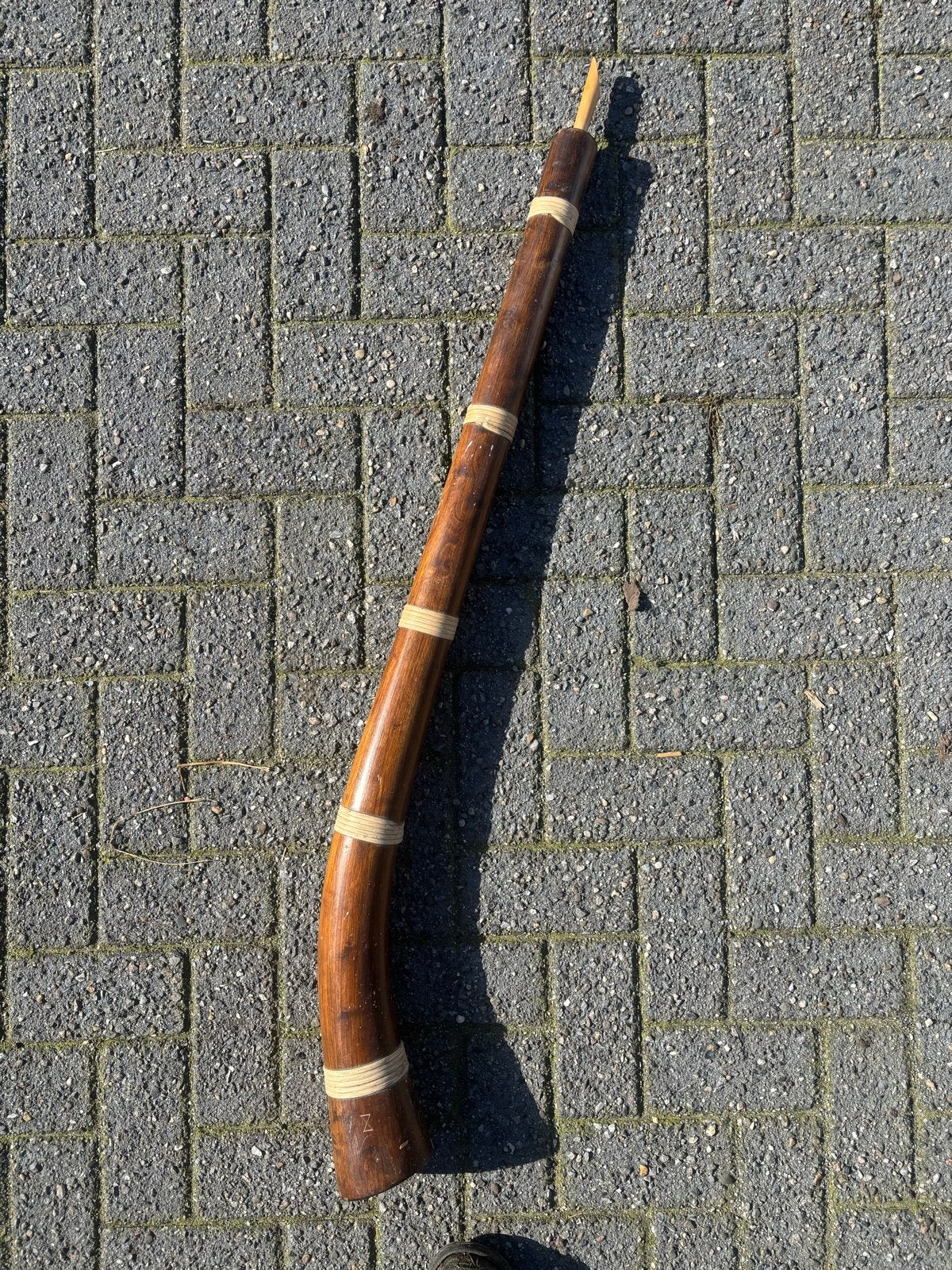 Midwinterhoorn van berkenhout, ca. 135cm, bouwjaar 2004, Muziek en Instrumenten, Ophalen, Gebruikt, Houtblazer