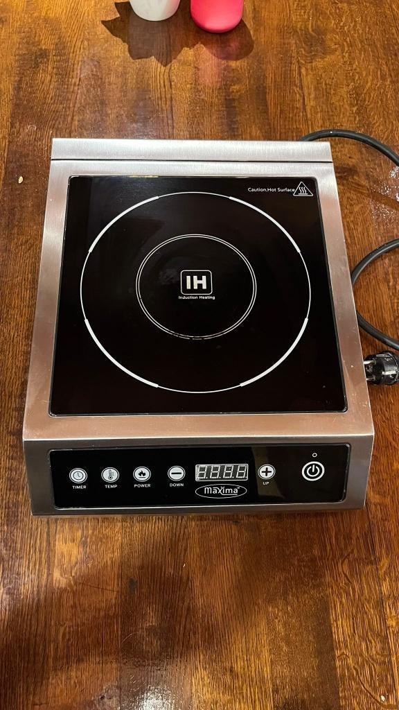 Maxima Inductieplaat 3500W, Witgoed en Apparatuur, Kookplaten, Ophalen, Gebruikt, 3 kookzones of minder, Inductie