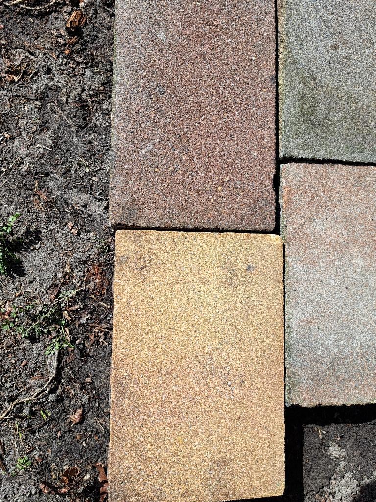 gratis siertegels voor terras - restpartij, Tuin en Terras, Tegels en Klinkers, Ophalen, Gebruikt, Klinkers, 5 tot 10 m²