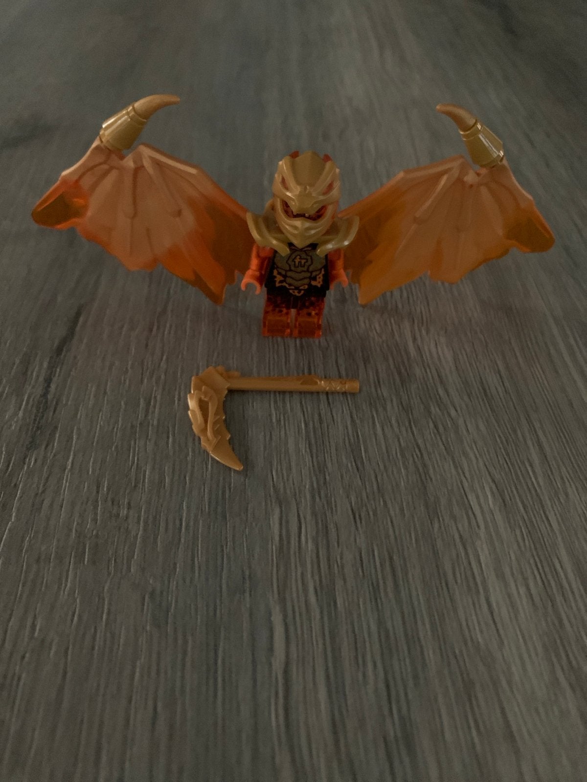 Lego Ninjago Gouden Draak Cole minifiguur - (Crystalized), Ophalen of Verzenden, Zo goed als nieuw