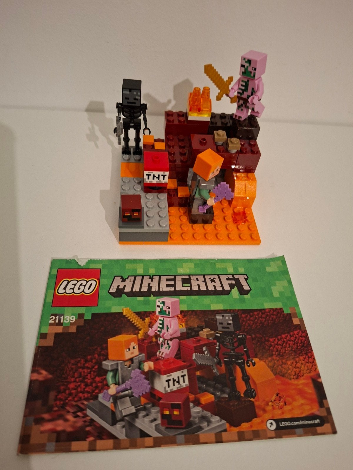 Lego minecraft 21139 compleet met boekje, Minecraft, Lego, Ophalen of Verzenden, Complete set