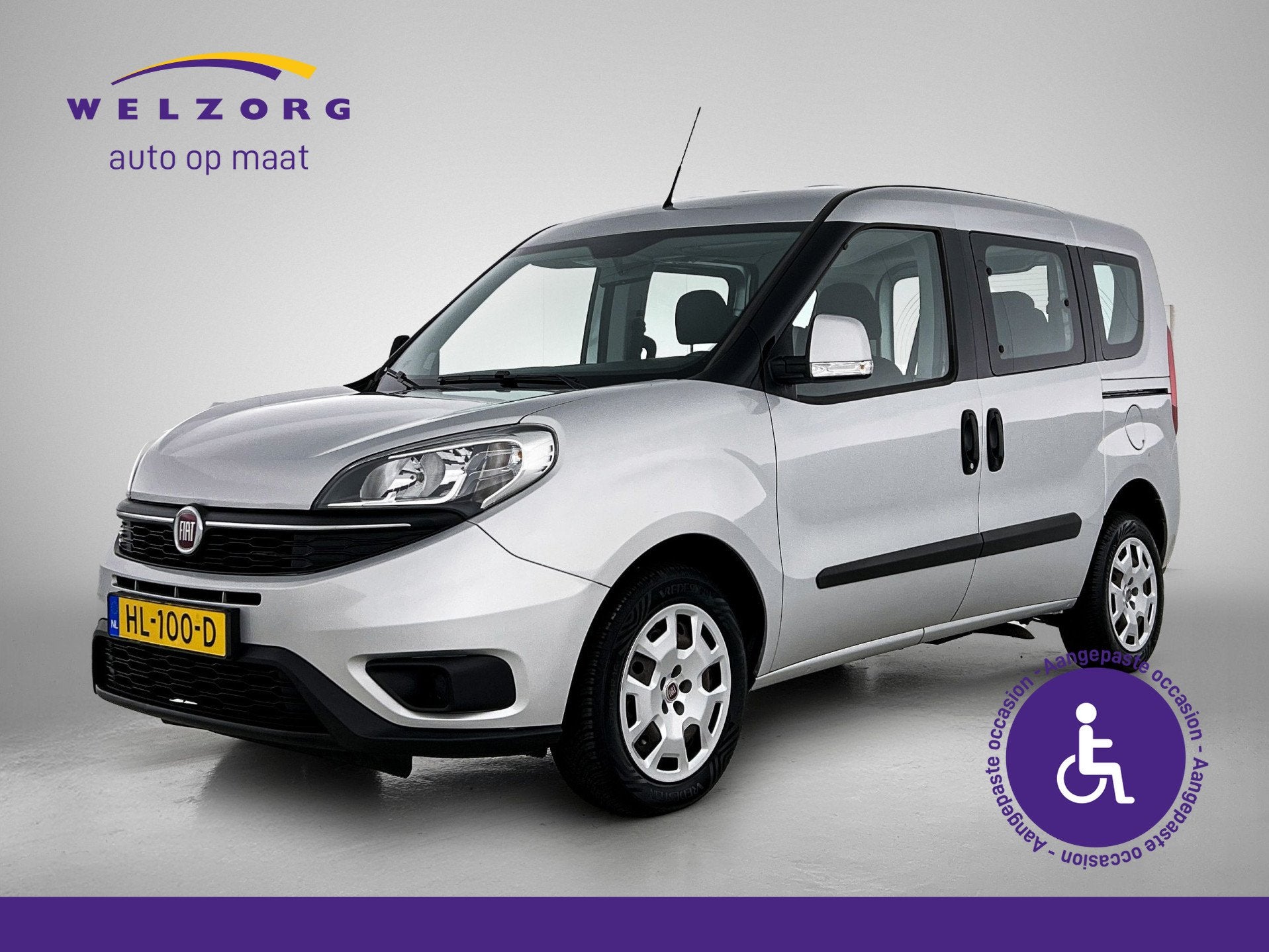 Fiat Doblò 1.4 Easy Direct leverbaar! Rolstoelauto, 12 maanden, Stof, Gebruikt, Handgeschakeld